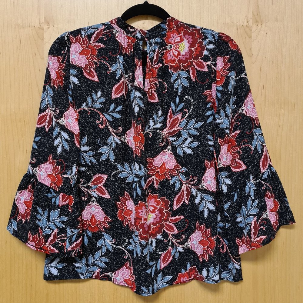 LOFT NWT Petite Garden Bell Sleeve Blouse SP - Picture 5 of 7